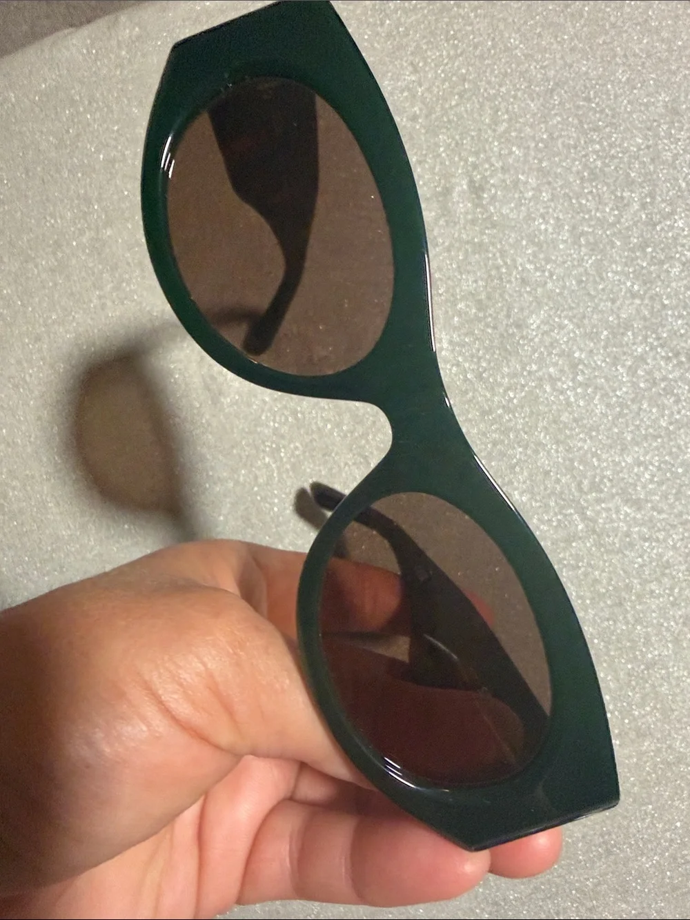 Quay Australia Dark Green Cat-Eye Sunglasses